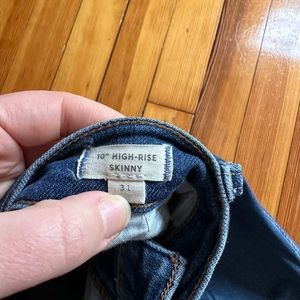 Madewell 10” Highrise Skinny, size 31